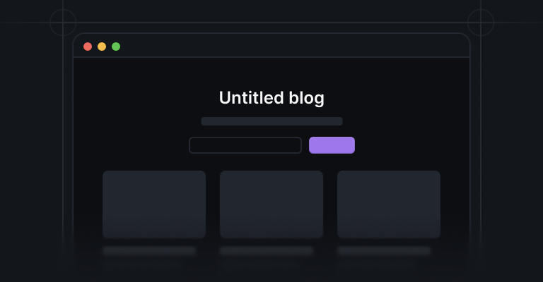 Blog pages